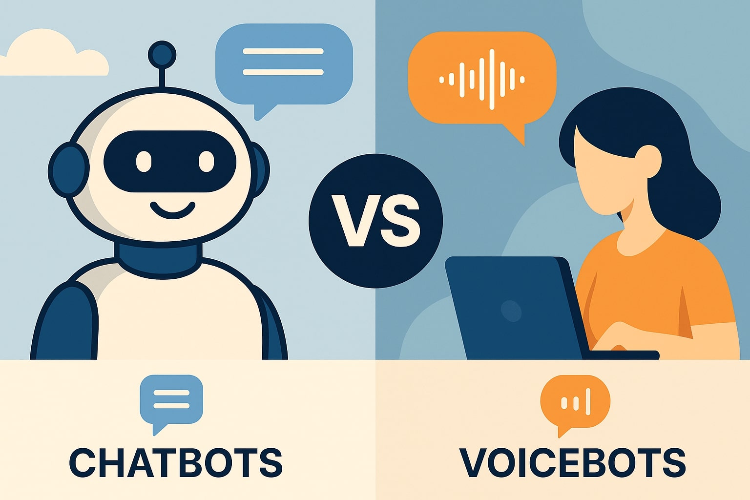Chatbots vs Voicebots